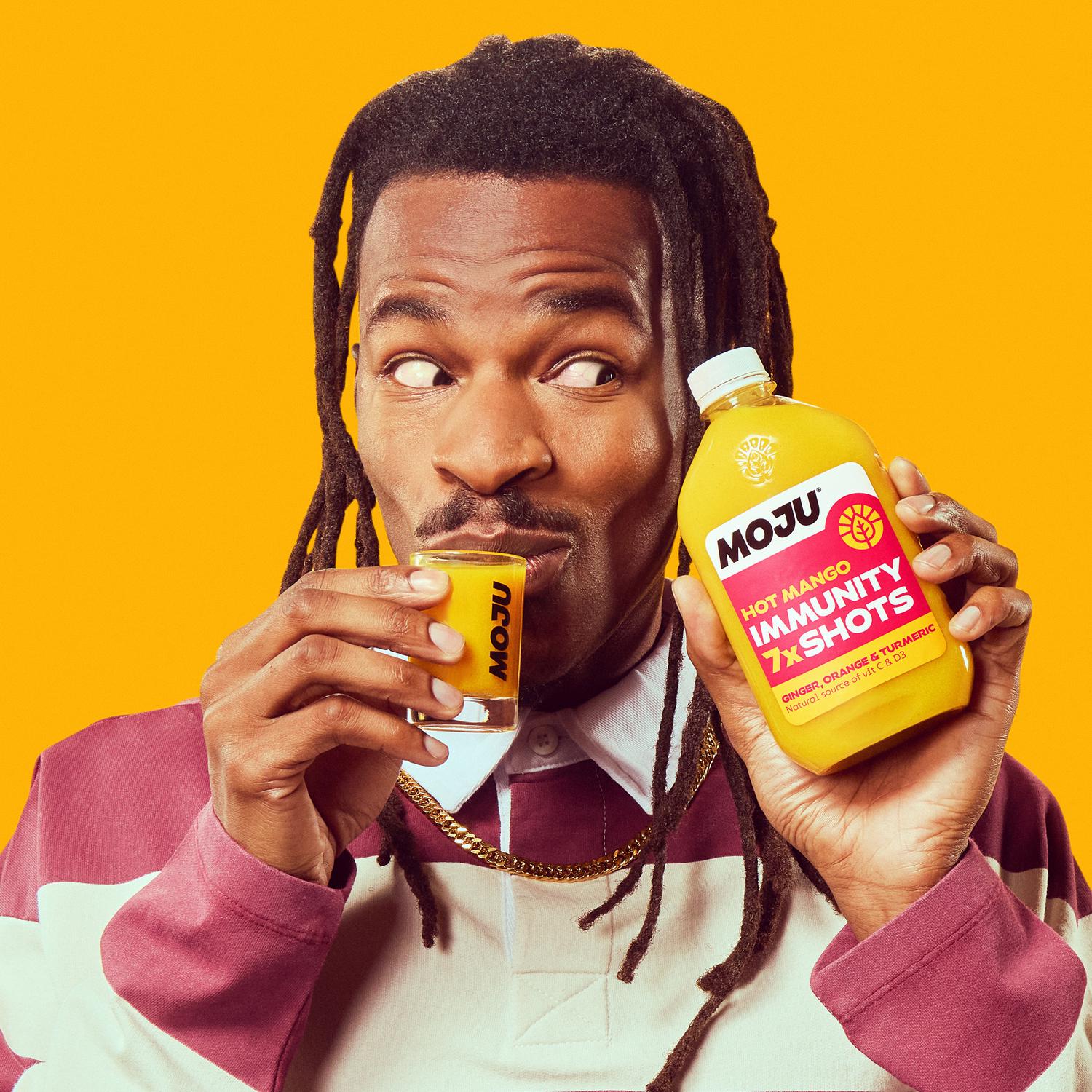 MOJU Hot Mango Immunity Dosing Bottle Shots x7 420ml