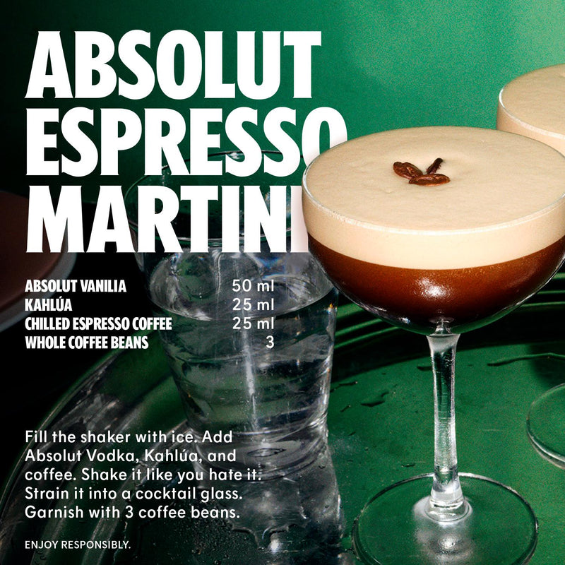 Absolut Vanilla flavoured vodka 70cl (British brand)