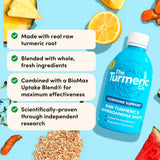 Raw Turmeric & Ashwagandha Supplement Shot with Magnesium and Zinc, 420ml