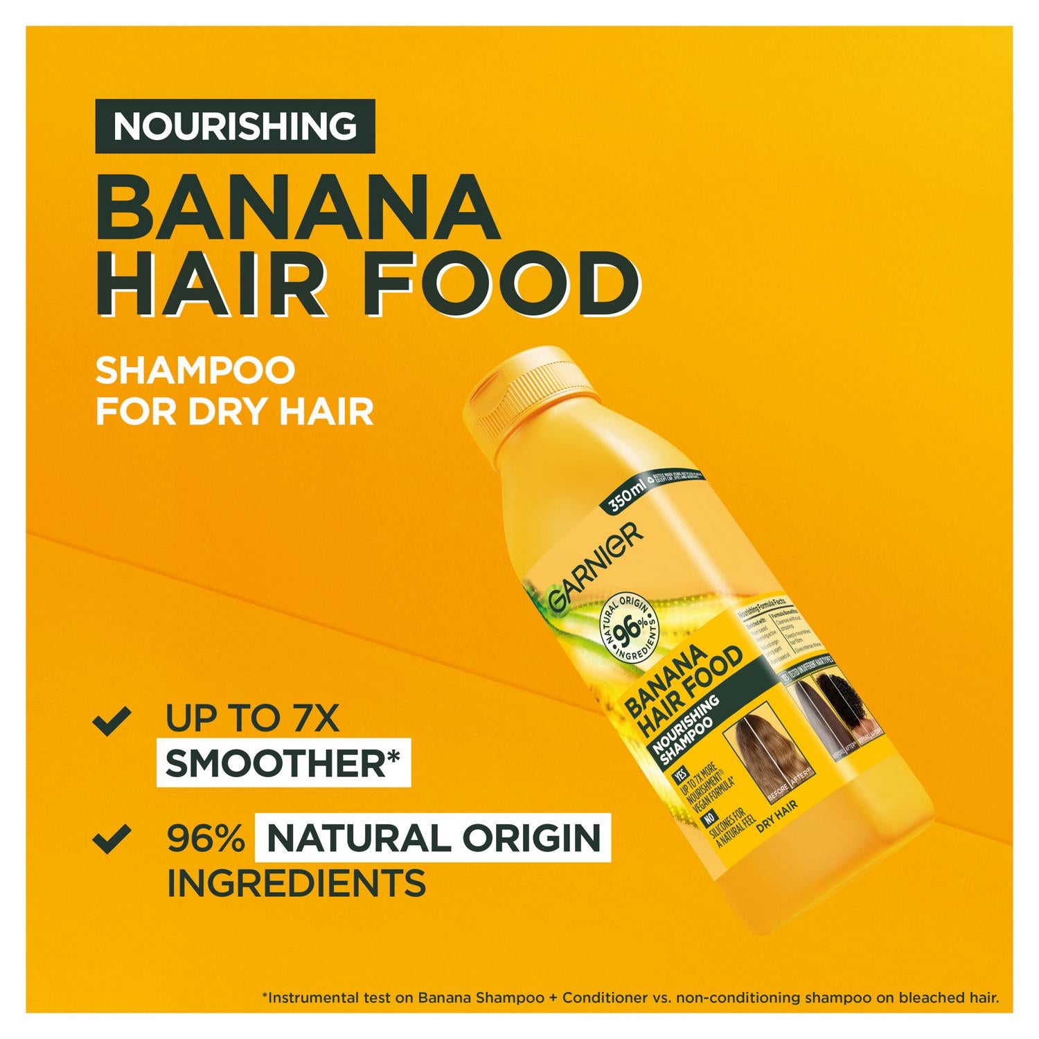 Garnier Banana Hair Food Shampoo for Dry Hair 350ml, UK version