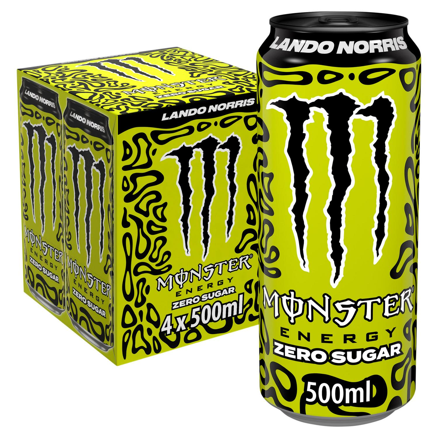 Monster Lando Norris Zero Sugar Energy Drink, imported from the UK