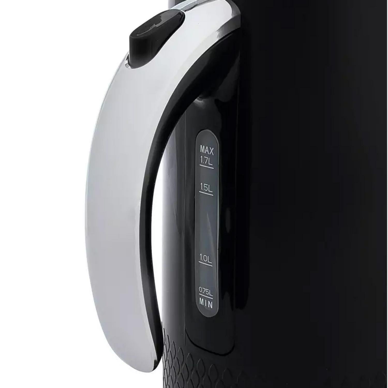Cookworks Textures Selcey Electric Kettle Black 1.7L - British product