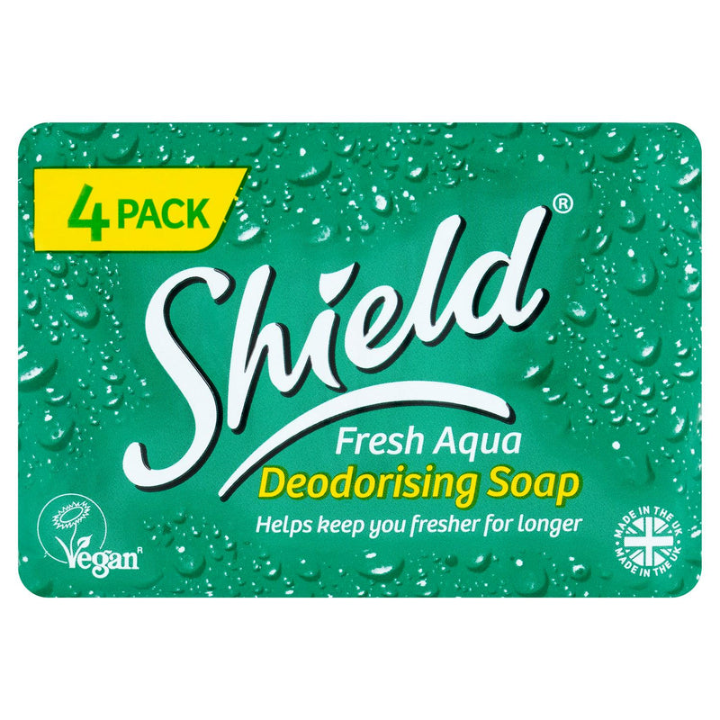 Shield Aqua Soap Bars Pack 4x115g (British brand)