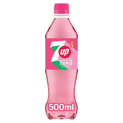 مشروب غازي 7UP Zero Sugar Pink Lemonade 500 مل