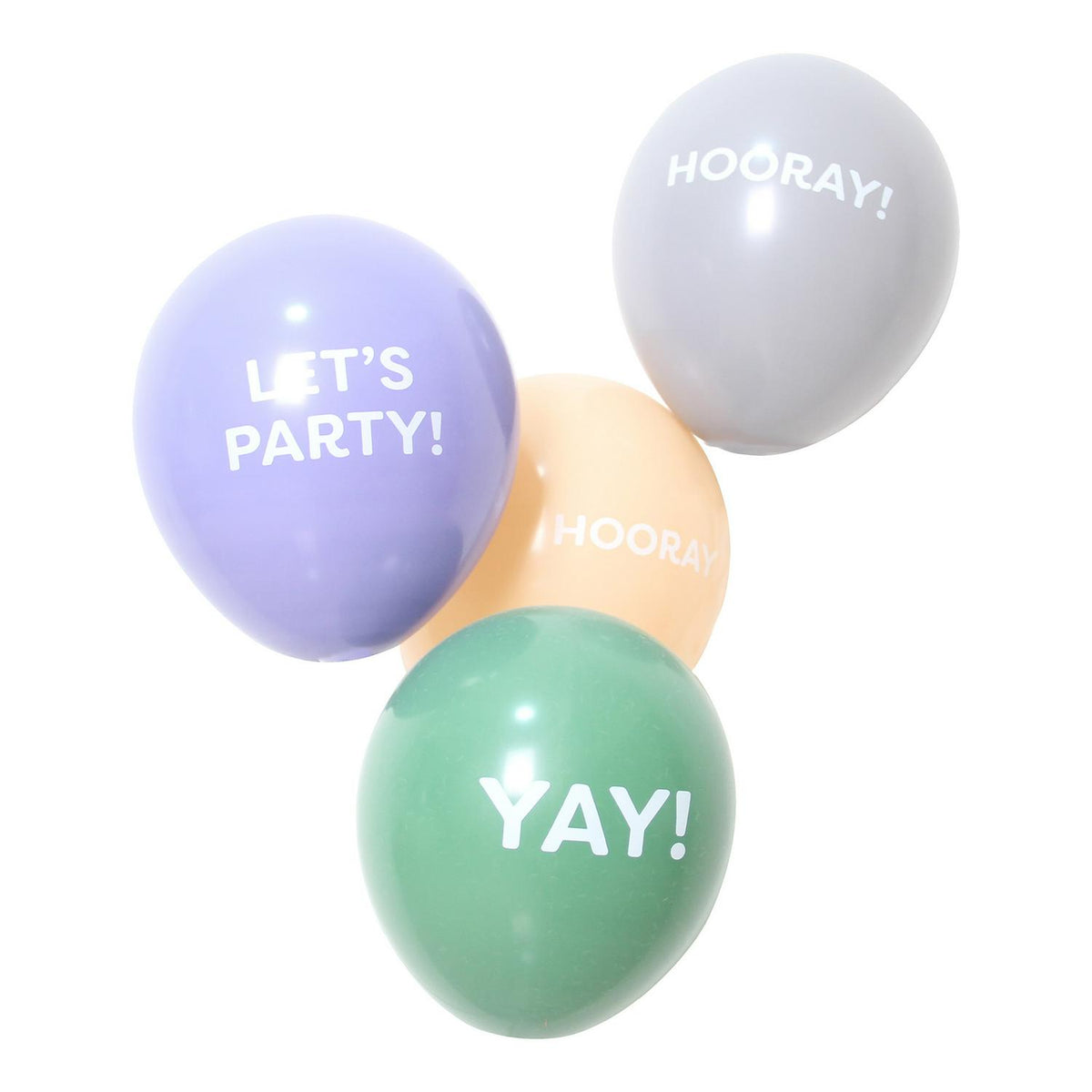 Sainsburys Home pastel slogan balloons 10 pack (British brand)