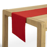 Habitat Ribbed Cotton Table Runner - Red