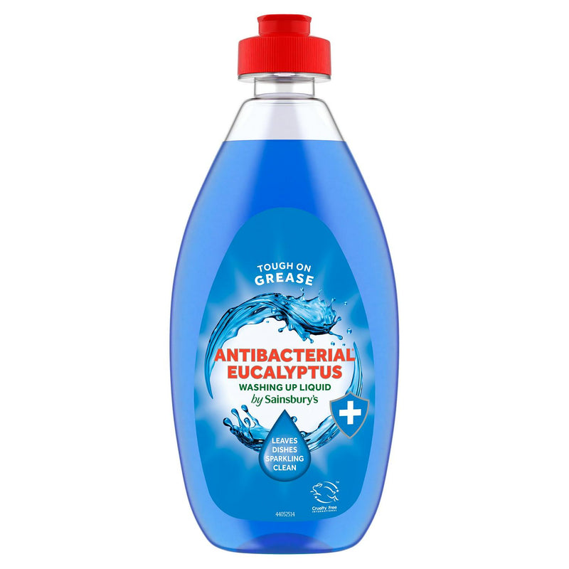 Sainsbury's antibacterial eucalyptus washing up liquid 500ml (British brand)