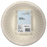 Sainsbury's Home Weiße Papierschalen, 25er-Pack (Britische Marke)