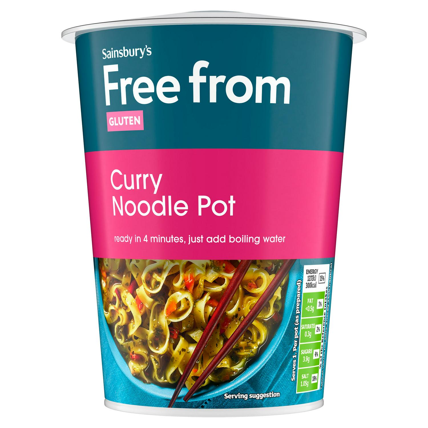 Sainsbury's Free From Curry Noodle Pot 74g