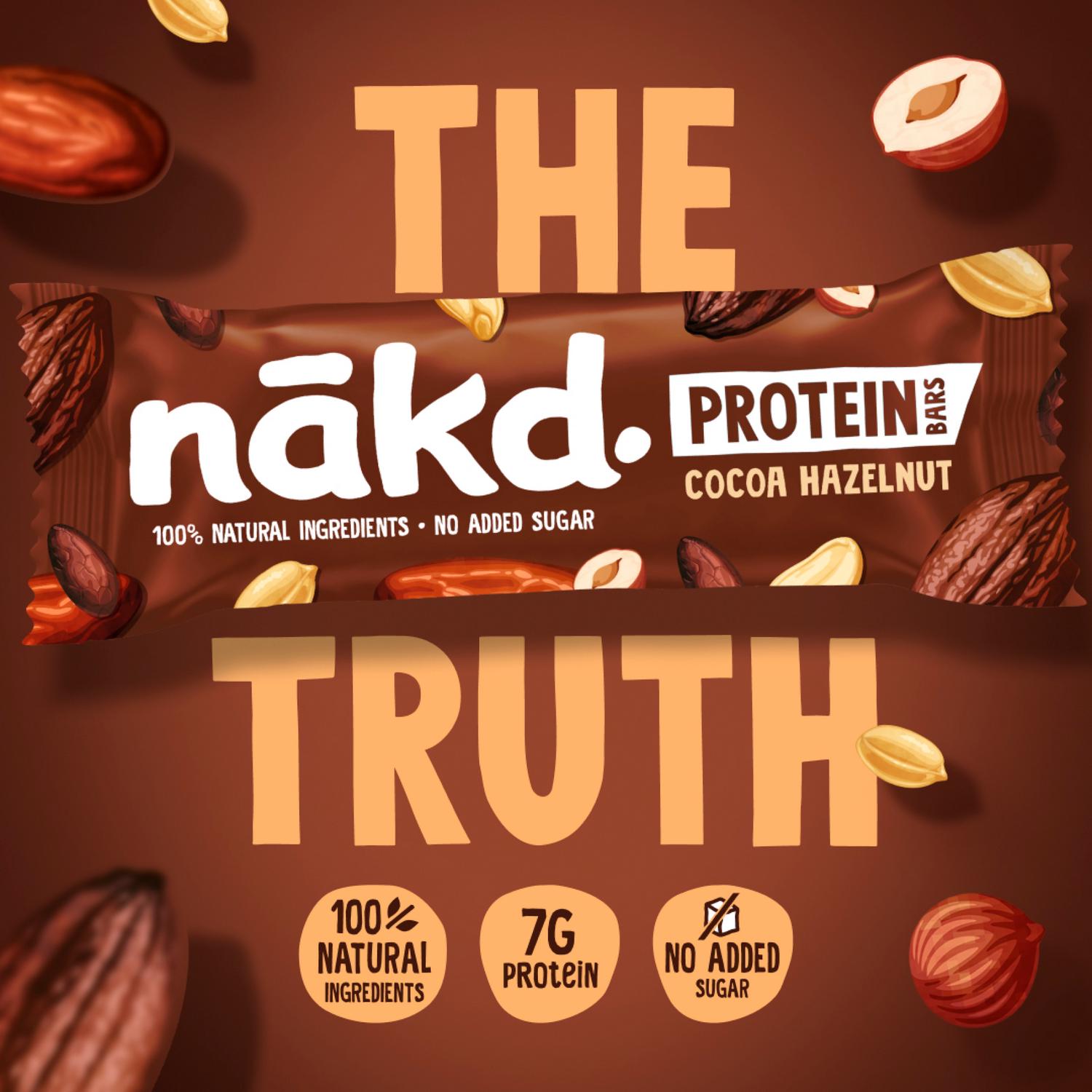 Nakd peanut butter protein bars 3x45g, imported from the UK