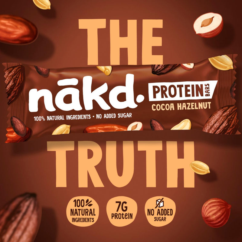 Nakd peanut butter protein bars 3x45g, imported from the UK