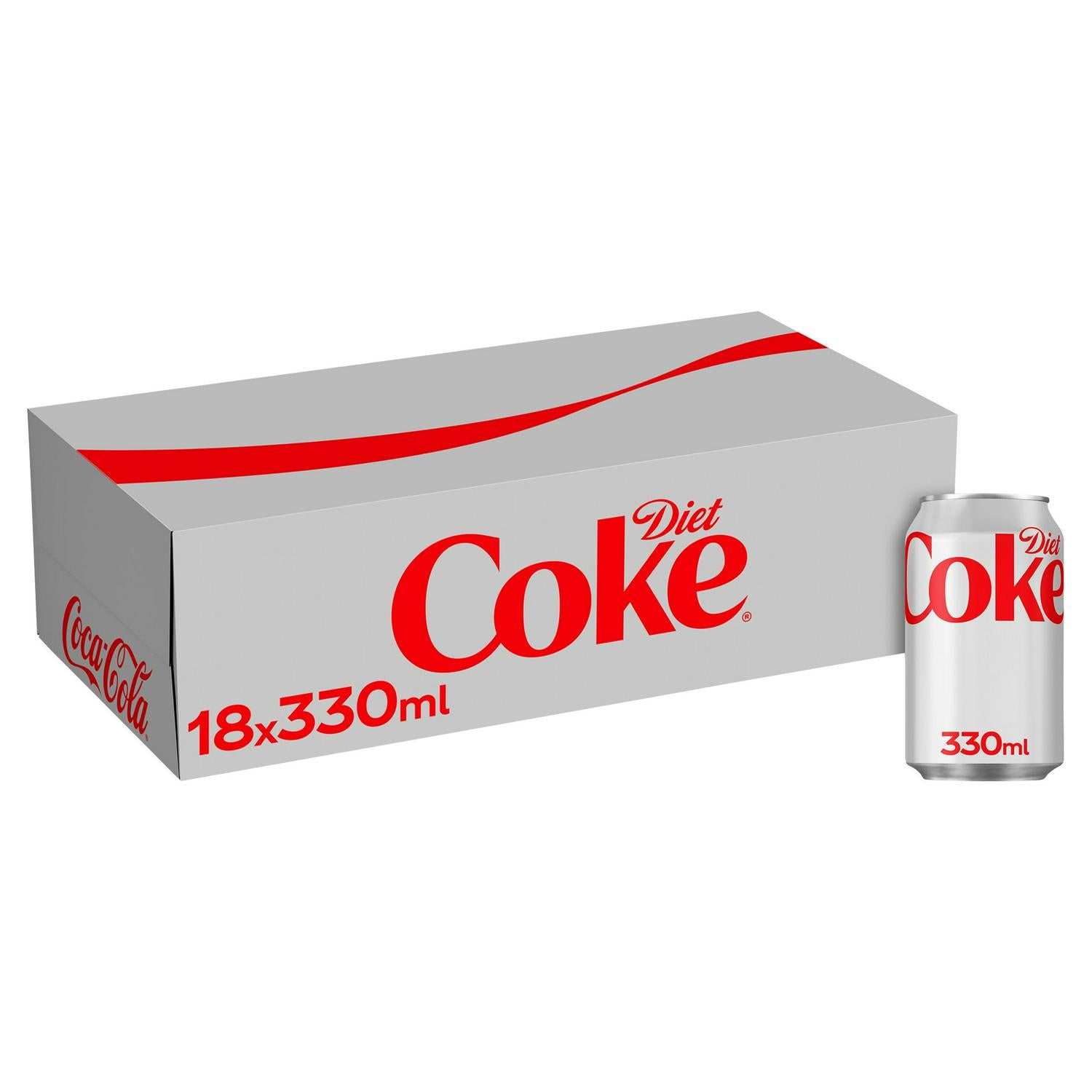 Coca-Cola Diet Coke Drink 18 x 330ml - British product