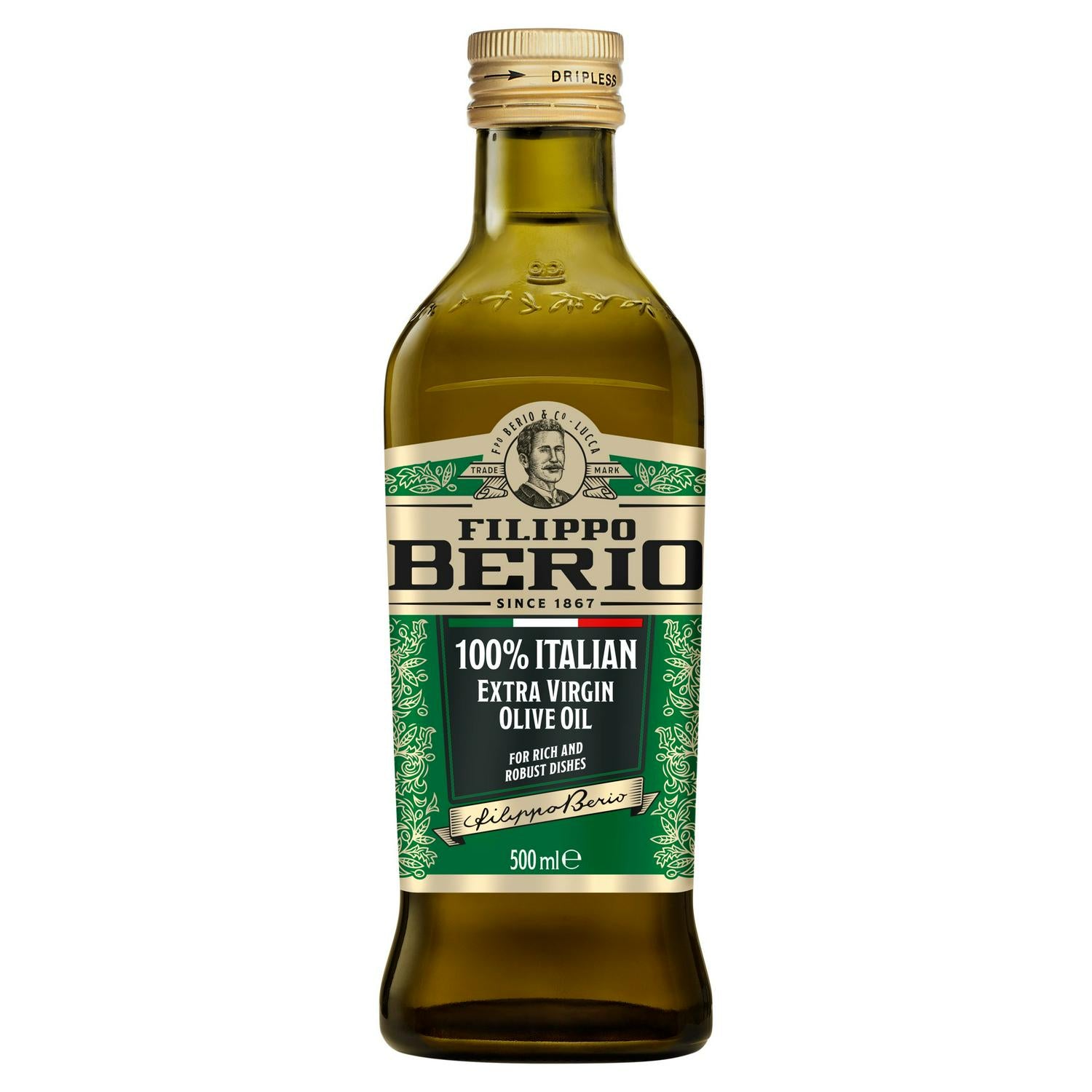 Filippo Berio extra virgin olive oil 500ml - British product