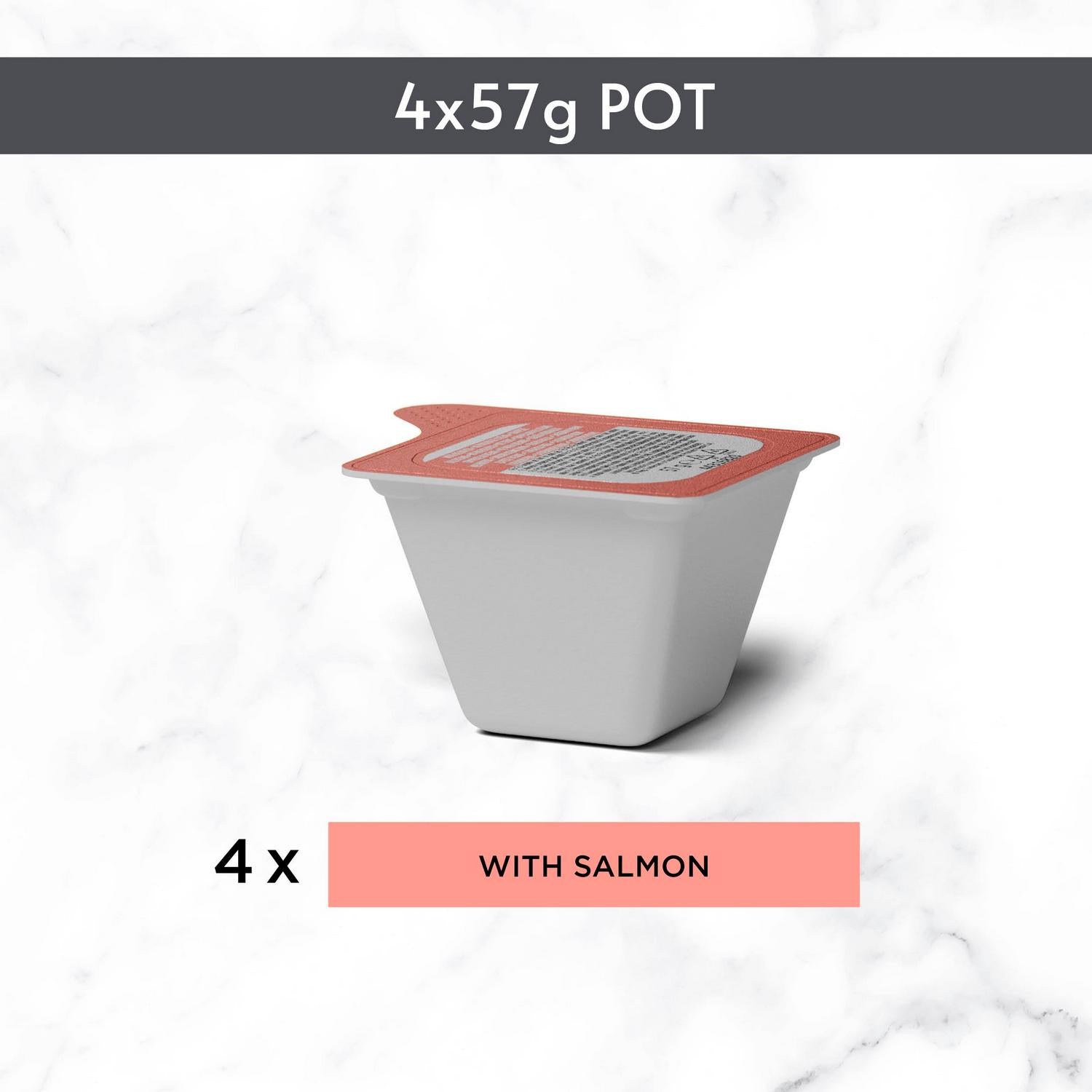 Gourmet Revelations salmon wet cat food 4 x 57g, UK version
