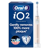 Oral-B iO2 Calm Pink electric toothbrush with pressure sensor (British brand)