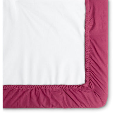 Sainsburys Polycotton Fitted Sheet in Berry, 180 Thread Count, Elastic Corners- Buy online at McGrocer