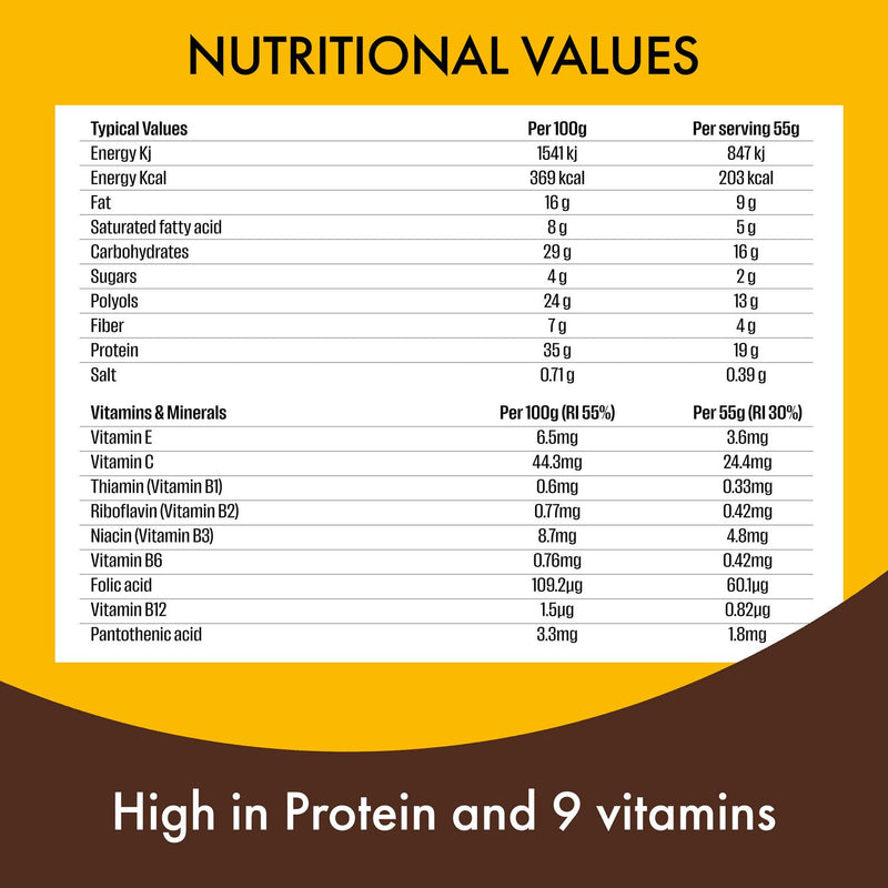 Fulfil Chocolate Peanut & Caramel Flavour Vitamin & Protein Bar 55g