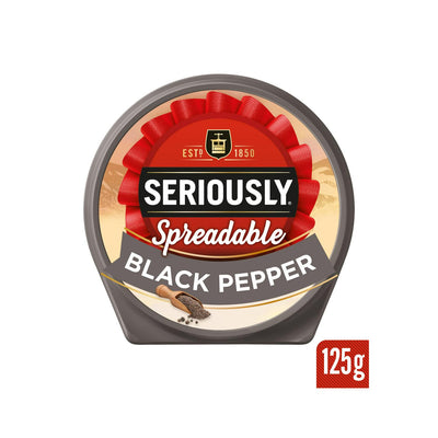Seriously Spreadable Svart pepper ost 125g