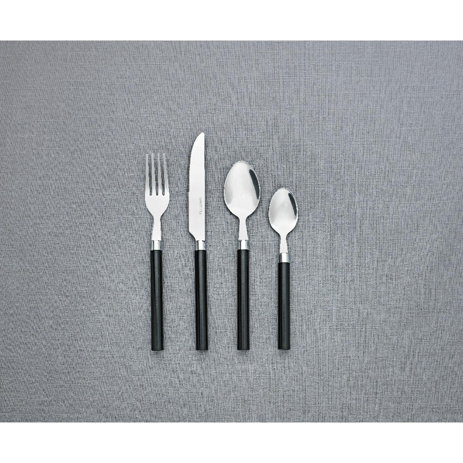 Sainsbury's Home Black Cutlery Set 16 Piece (British brand)