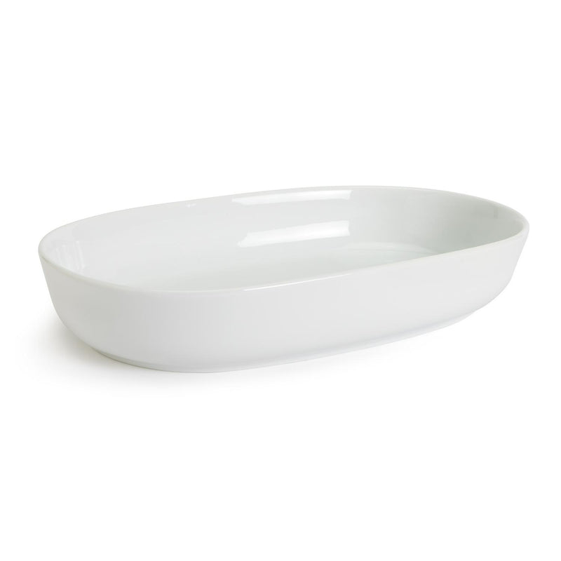 Habitat Riko Oval Serving Bowl White Porcelain, UK version