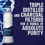 Eristoff Original Pure Grain Vodka 70cl bottle - British product