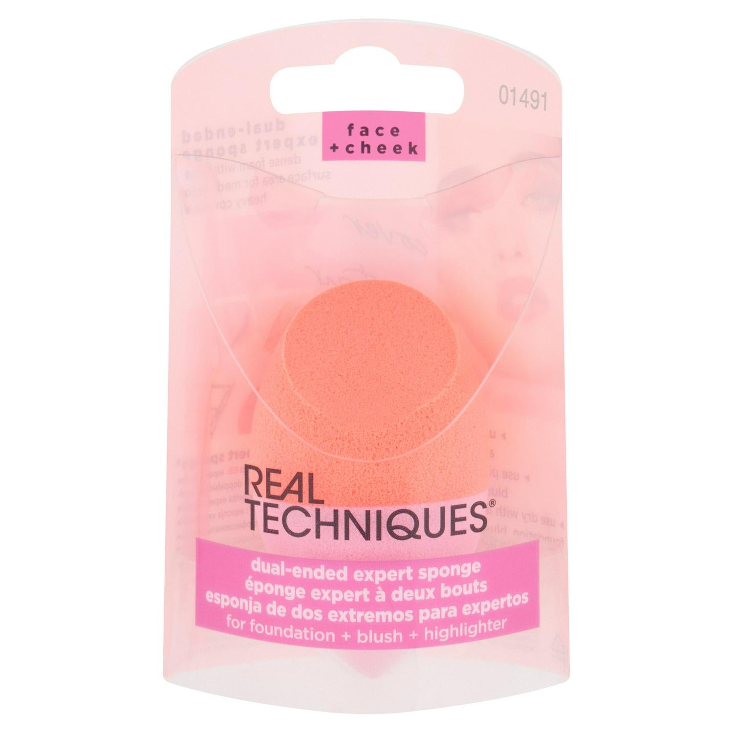 Real Techniques dual ended expert sponge makeup tool, imported from the UK