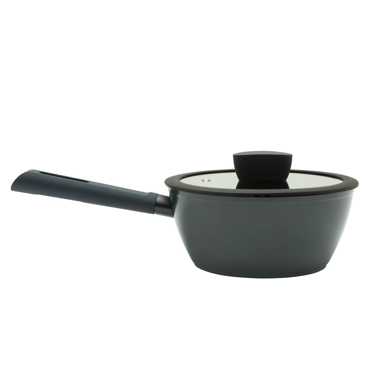 Habitat aluminium saucepan black 20cm, UK version