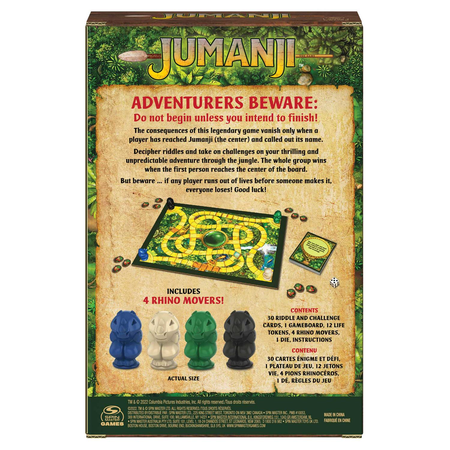 Spin Master Jumanji Game Assortment 11.92cm, imported from the UK