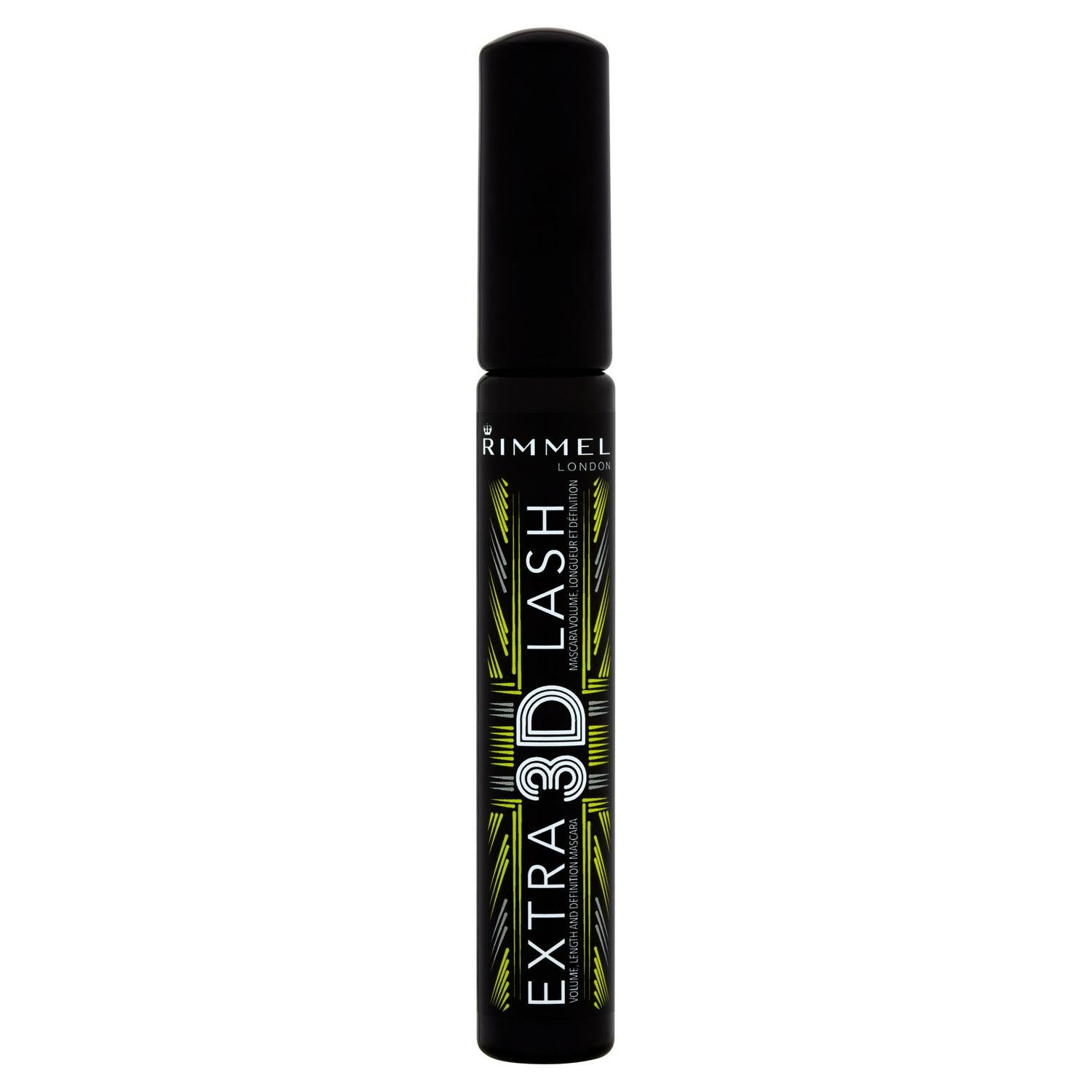 Rimmel London Extra 3D Lash Mascara Extreme Black 8ml, imported from the UK