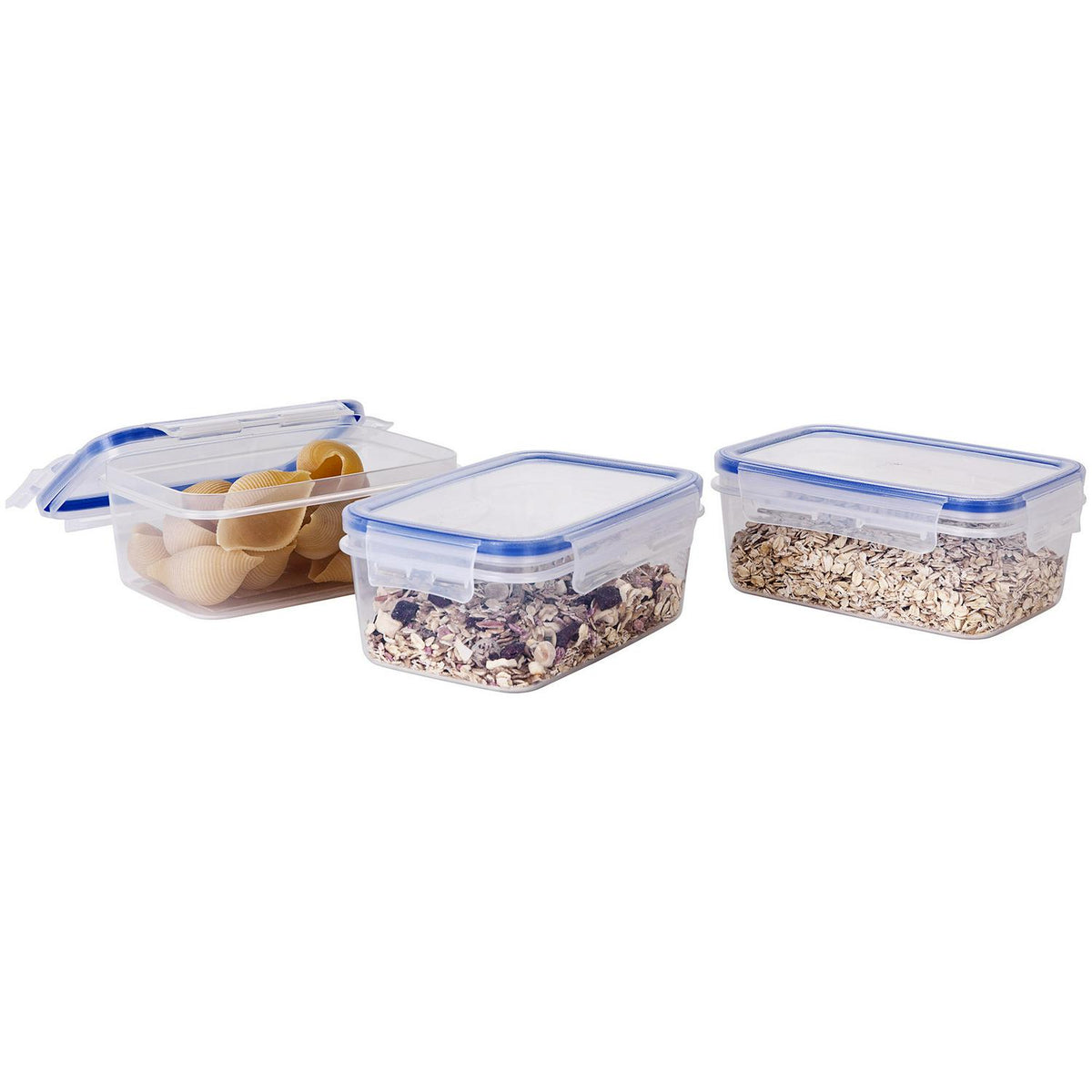 Sainsbury's Home Pack of 3 900ml Klip Lock Storage Set