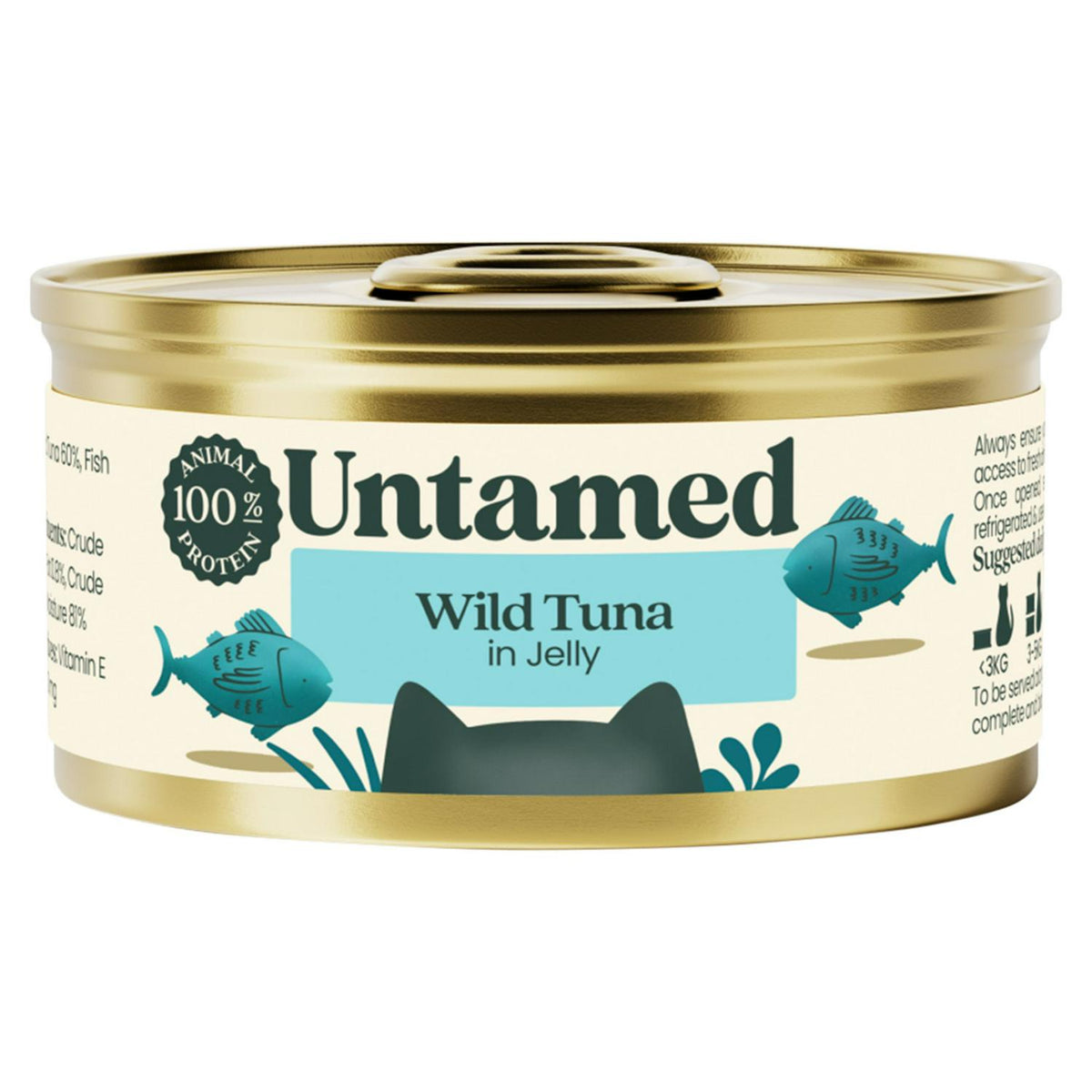 Untamed Wild Tuna in Jelly Wet Cat Food 75g