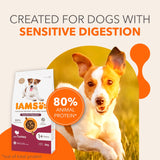 IAMS sensitive digestion dog food with turkey for adult dogs 2kg, UK version