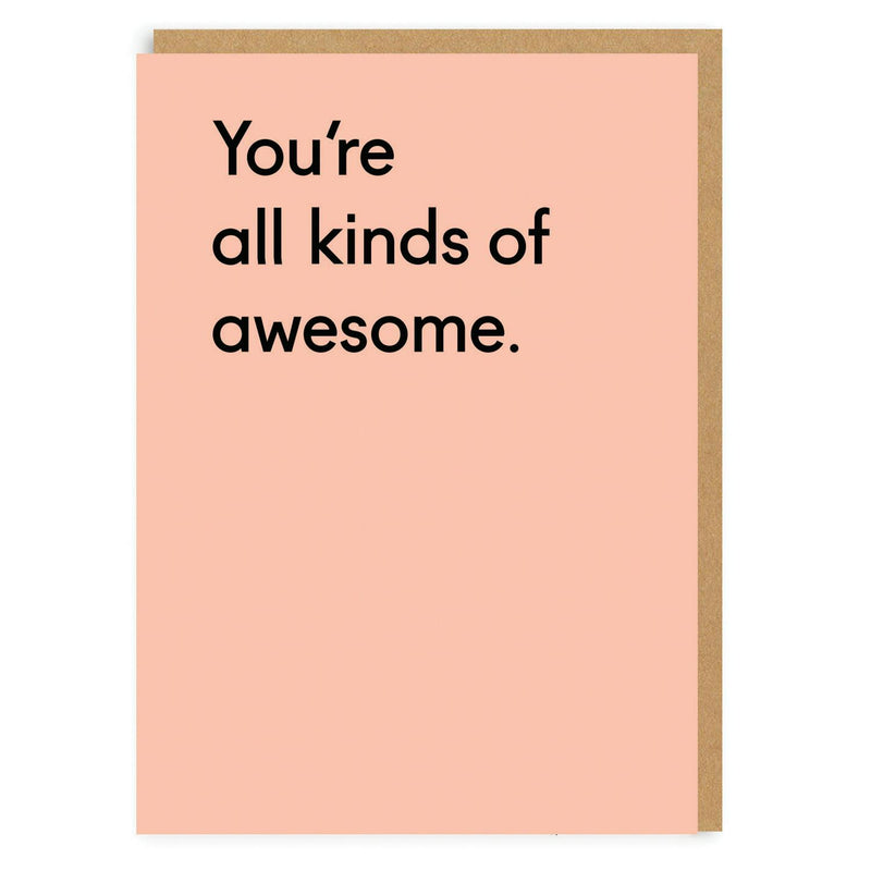Ohh Deer pink greeting card 10.5 x 14.8cm, imported from the UK