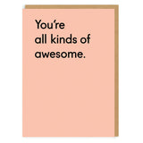 Ohh Deer pink greeting card 10.5 x 14.8cm, imported from the UK