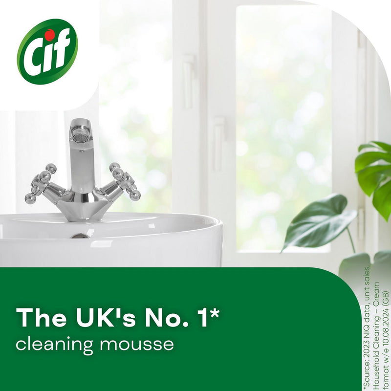 Cif citrus bathroom cleaner mousse 500ml - British product