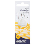 Korbond Easy Threading Needles Size 4/8 6 Pieces, imported from the UK