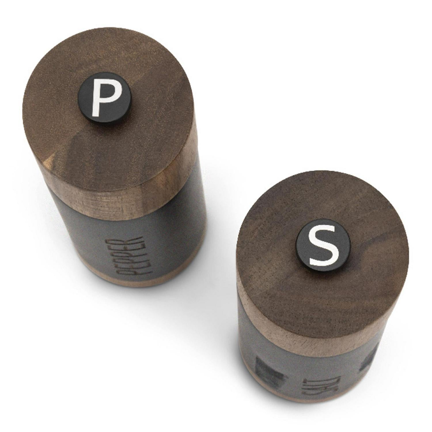 Habitat Acacia Wood Salt and Pepper Mill Black, UK version