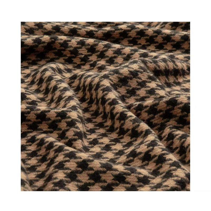 Habitat Houndstooth Throw Brown Black 150x125cm, UK version