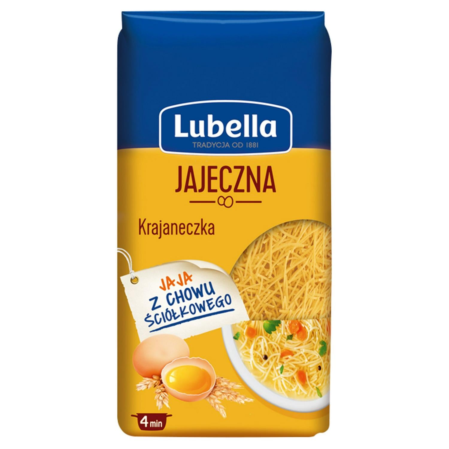 Lubella Little Squares egg pasta 250g - British product
