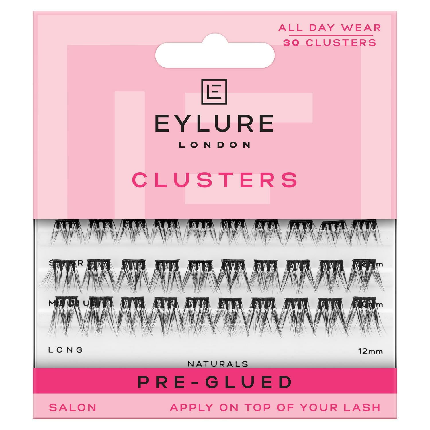 Pre-Glued False Eyelash Clusters 30-Pack