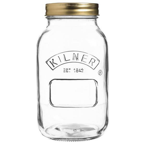 1 Liter Preserving Jar with Vacuum Seal and Metal Lid