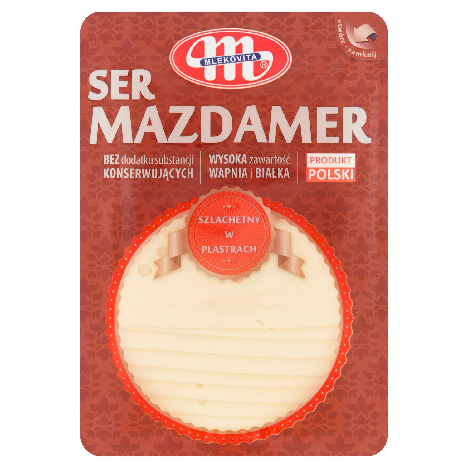 Mlekovita Mazdamer cheese slices 150g, imported from the UK