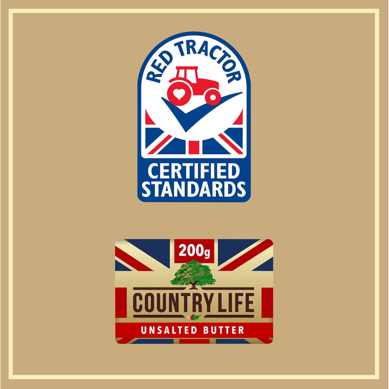 Country Life unsalted butter block 200g - British product