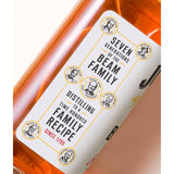 Jim Beam Kentucky Straight Bourbon Whiskey Glass Bottle 1L, UK version