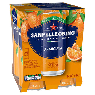 San Pellegrino Orangen-Sprudelgetränk 4 x 330 ml Packung