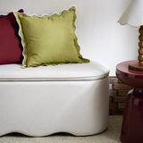 Habitat Scallop Cushion Olive 43 x 43 cm, UK version