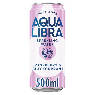Sainsburys Aqua Libra Bringebær og Bjørnebær Musserende Vann 500ml- Kjøp online på McGrocer