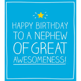 Pigment Nephew Birthday Card 16 x 17.6 cm, imported from the UK