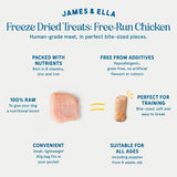 James & Ella freeze-dried chicken dog treats 40g (British brand)