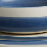 Habitat Artisan Stripe Stoneware Cereal Bowl - Blue